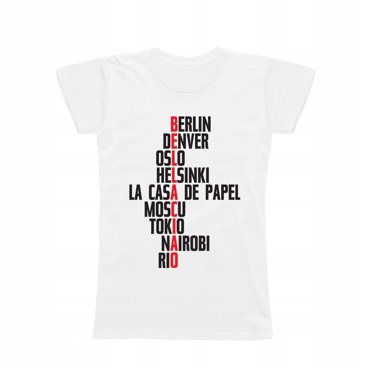 

M - Koszulka T-shirt Bella Ciao Dom Z Papieru Casa