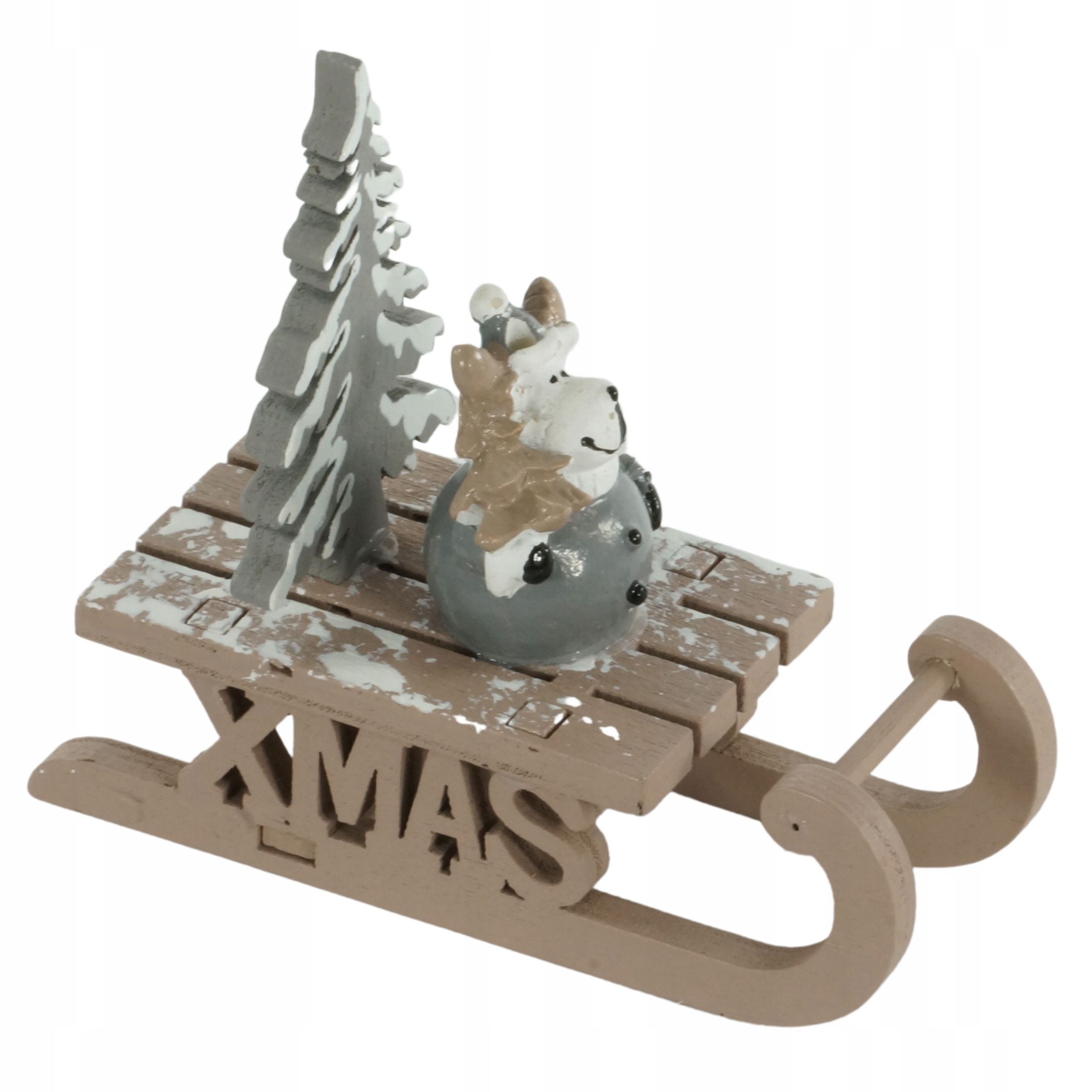 

Figurka renifer na sankach 9 cm ozdoba