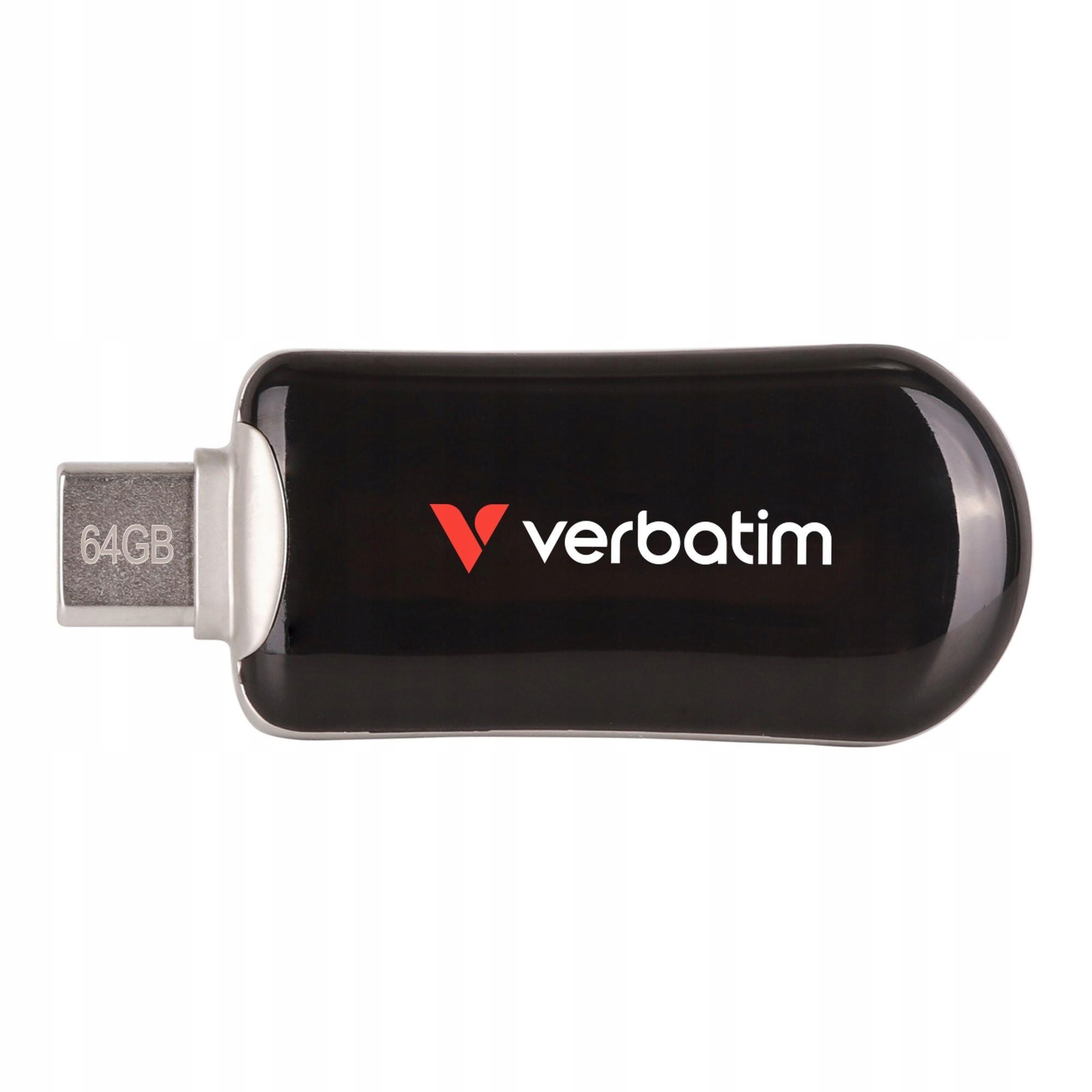 Pendrive Verbatim Plectra 64 Gb Usb-c 3.2 czarny