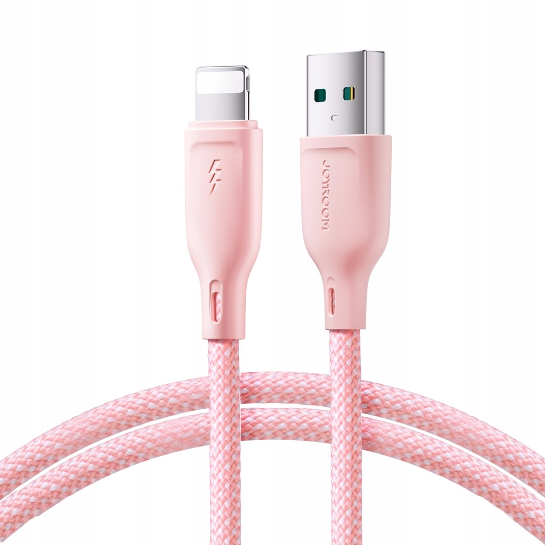 Kabel przewód do iPhone Multi-Color Series Usb-a Lightning 3A 1m różowy
