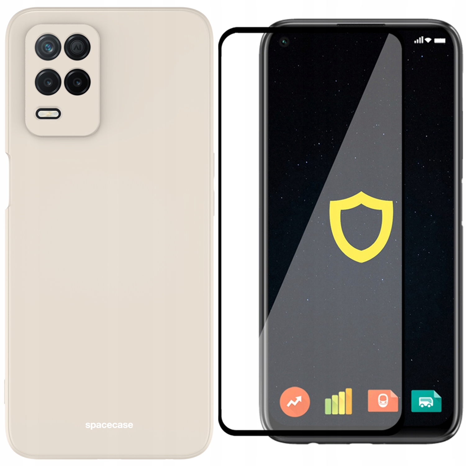 

Etui Case Matowe Spacecase Do Realme 8 5G Szkło