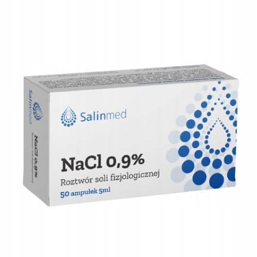 

Salinmed NaCl 0,9%, sól fizjologiczna 5mlx50 sztuk