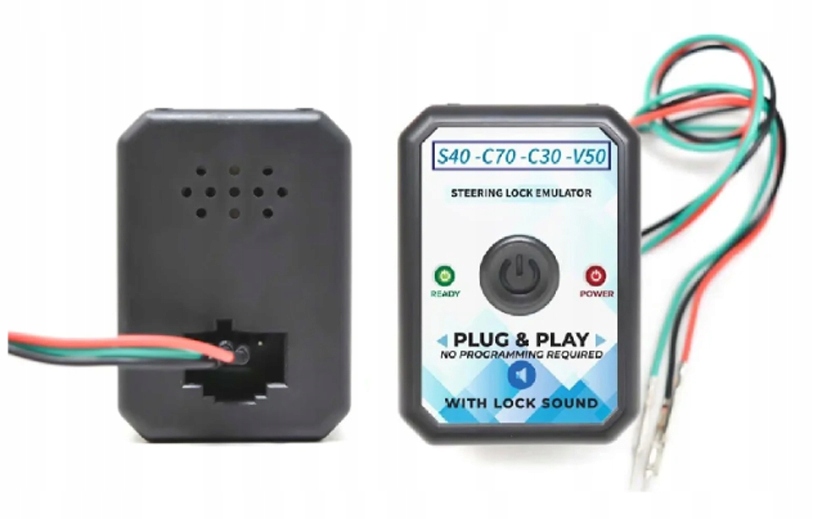 Volvo S40 C70 C30 V50 emulator rygla rygiel blokady kierownicy z dźwiękiem Numer katalogowy części STER046