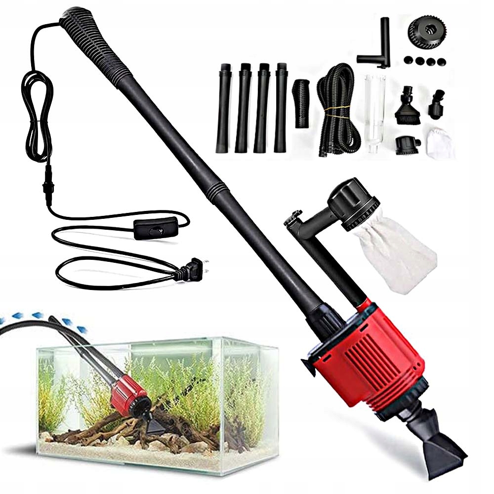 Levně Automatický Odmulčovač Akvária 6V1 28W 1800 L/h Čistého Štěrku