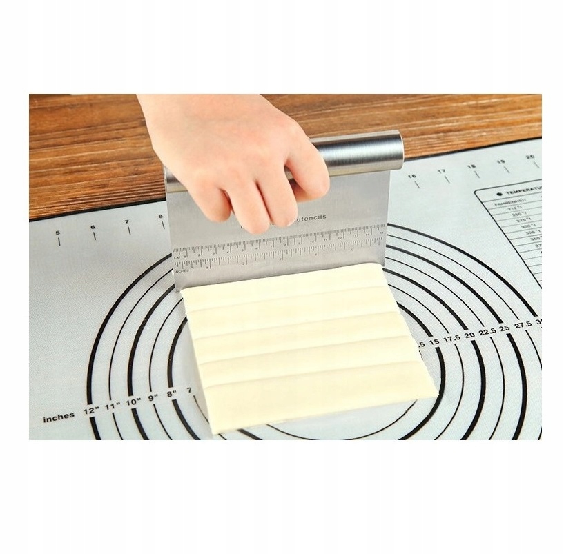 ŁOPATKA SZPATUŁKA DO DEKORACJI CIAST CUKIERNICZA KRAJACZ METALOWY PODZIAŁKA Marka inna