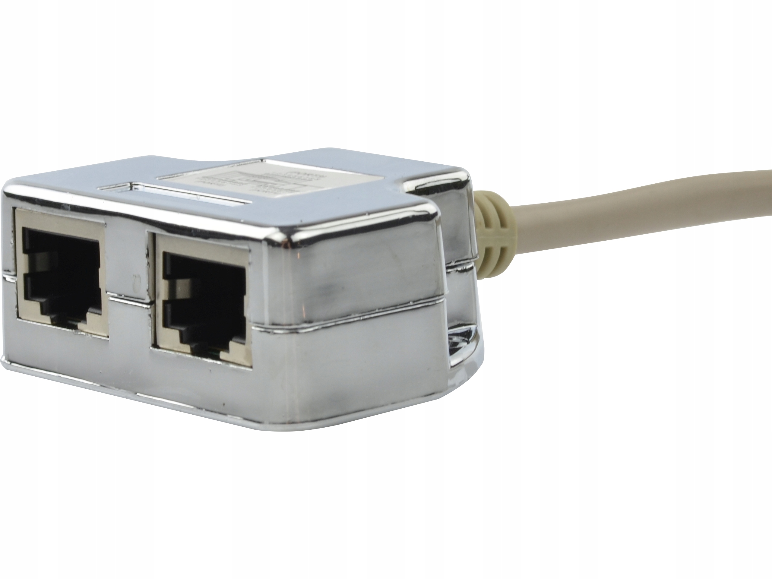 Adapter rozdzielacz splitter LAN RJ45 2xRJ45 FTP Model 24.2008