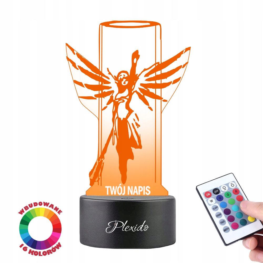 Lampka na biurko Overwatch Game 16kol LED PLEXIDO