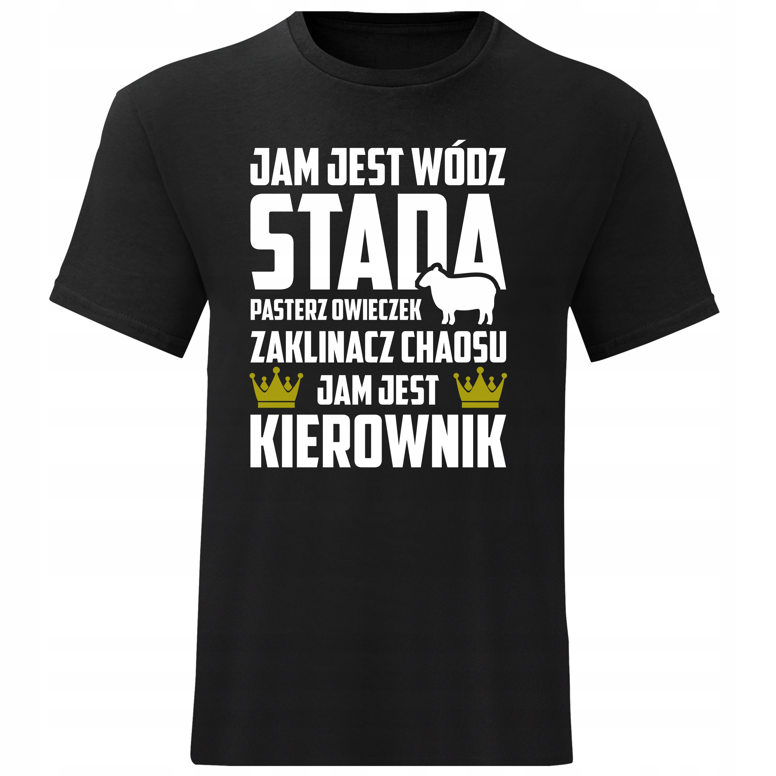

Męska Koszulka Kierownika Jam Jest Kierownik L