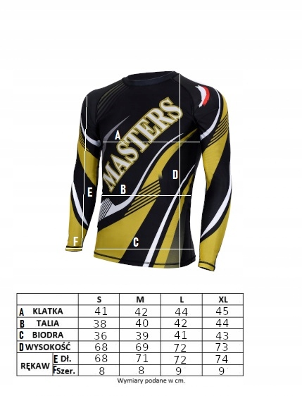 RASHGUARD MASTERS DŁUGI RĘKAW RSG-MMA T-SHIRT M Marka Masters Fight Equipment