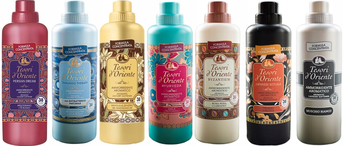 Tesori d'Oriente Sada 7 x italský tekutá aviváž 760 ml Ptvabjm