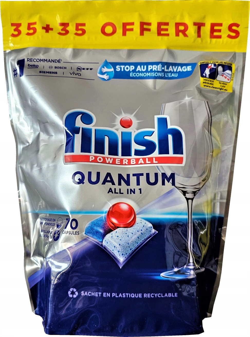 

Kostki Finish Quantum 70szt. All In 1 Powerball