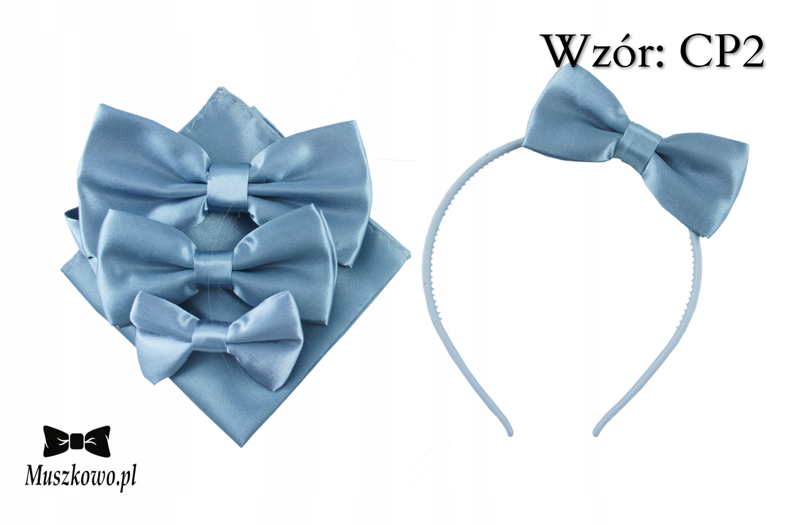 Poszetka satynowa gładka do kieszonki garnituru wkładka SZARA SREBRNA Marka inna