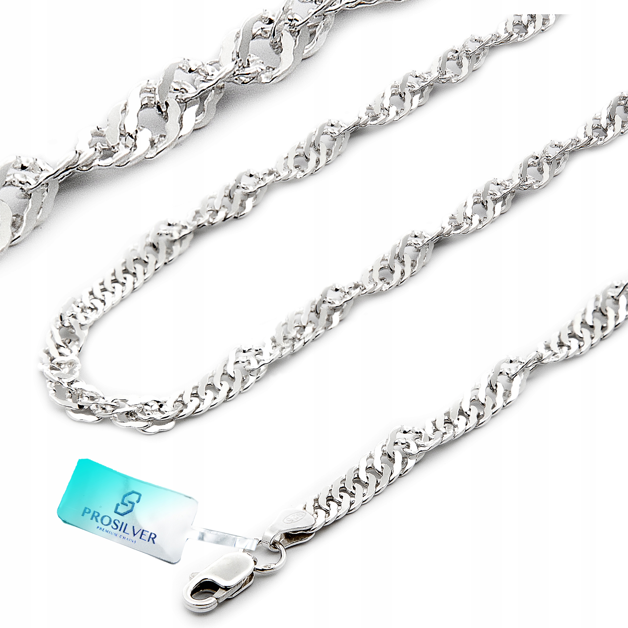 

Singapur Łańcuszek Srebrny 925 55cm Od Producenta