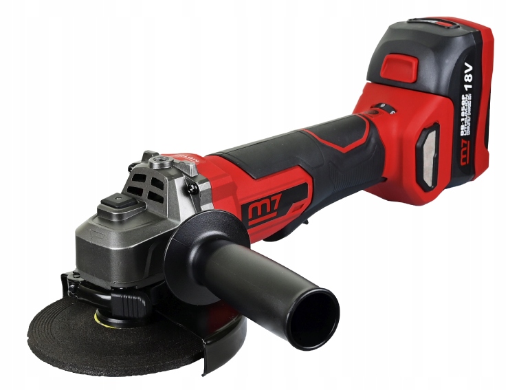 Úhlová bruska 125 mm M7 Mighty Seven 2X 5AH Nabíječka Reg.