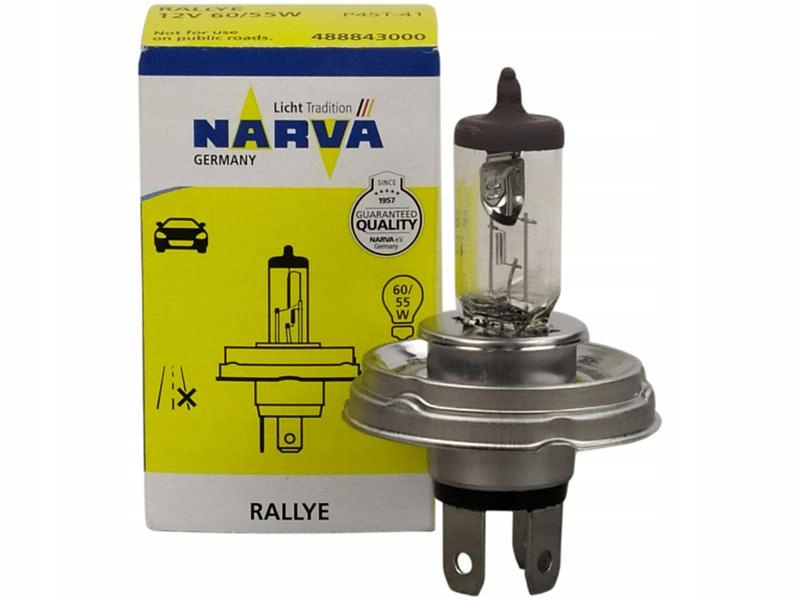 

Narva Żarówka Rallye H4 12V 60/55W P45T-41