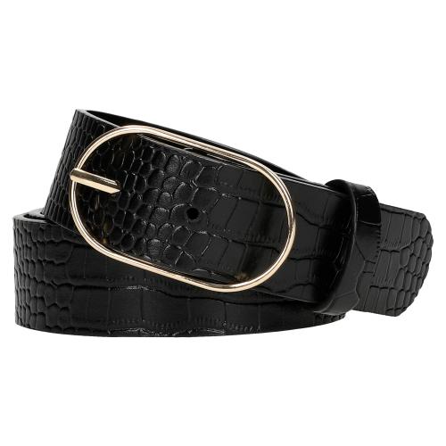 

Wojas Pasek damski skórzany czarny 90