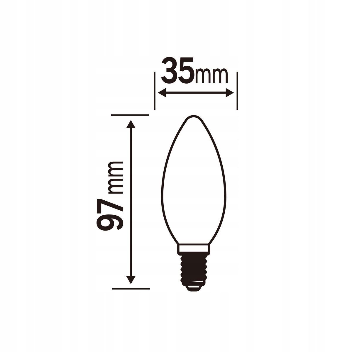 Żarówka Led E14 3 szt. 5,9 W 806 lm Ciepła biel