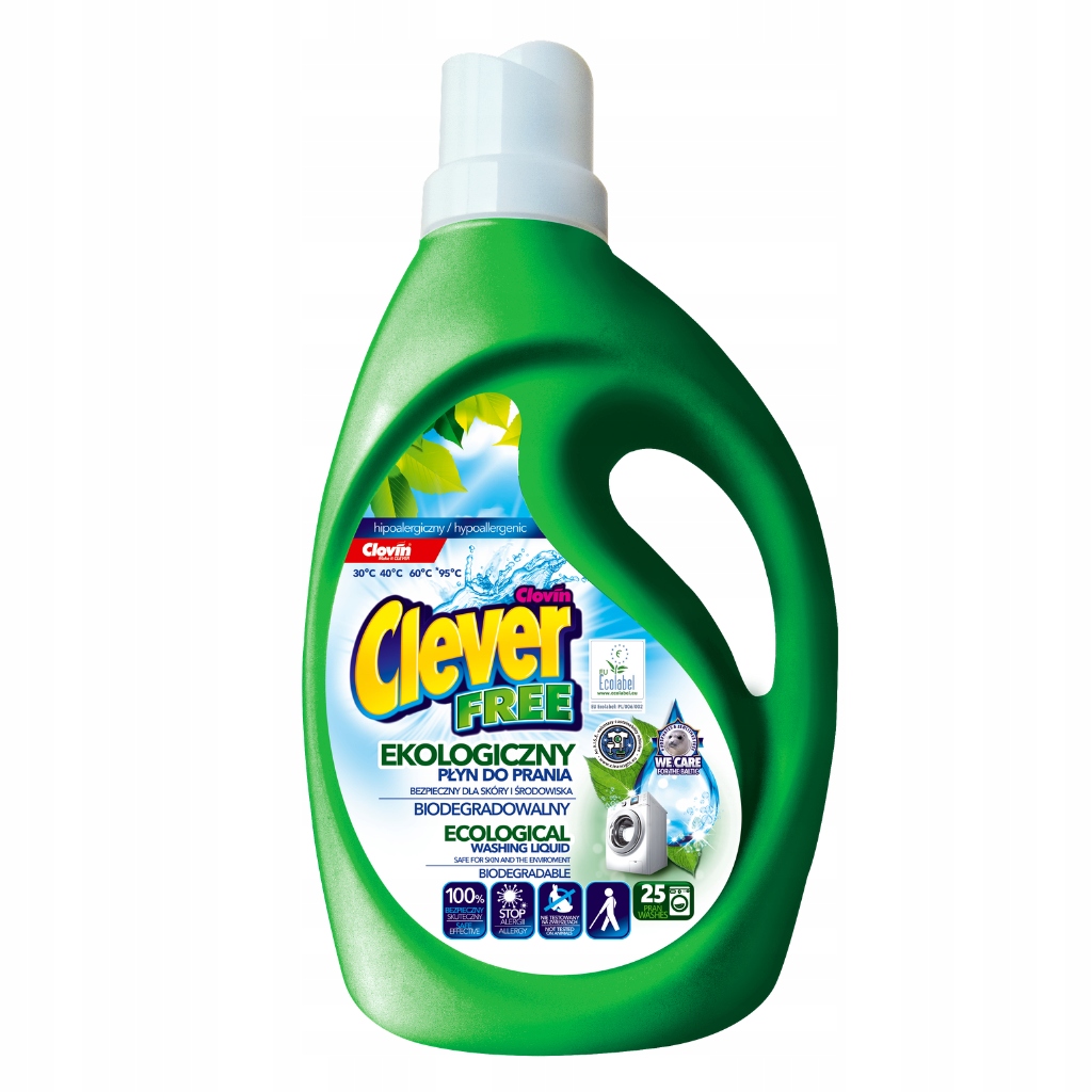 

ekologiczny płyn do prania Clever Free 1,5l