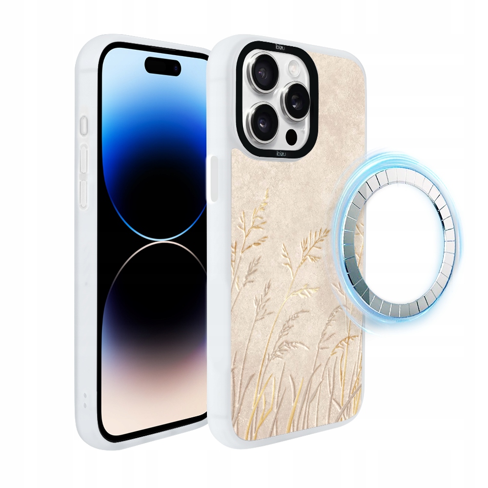 Pouzdro pro iPhone 14 Pro Ibizu DropGuard Matt s MagSafe, Klasy, bílé