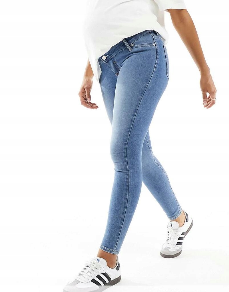 CIĄŻOWE SPODNIE JEANS SKINNY WN8 NH8__XXL