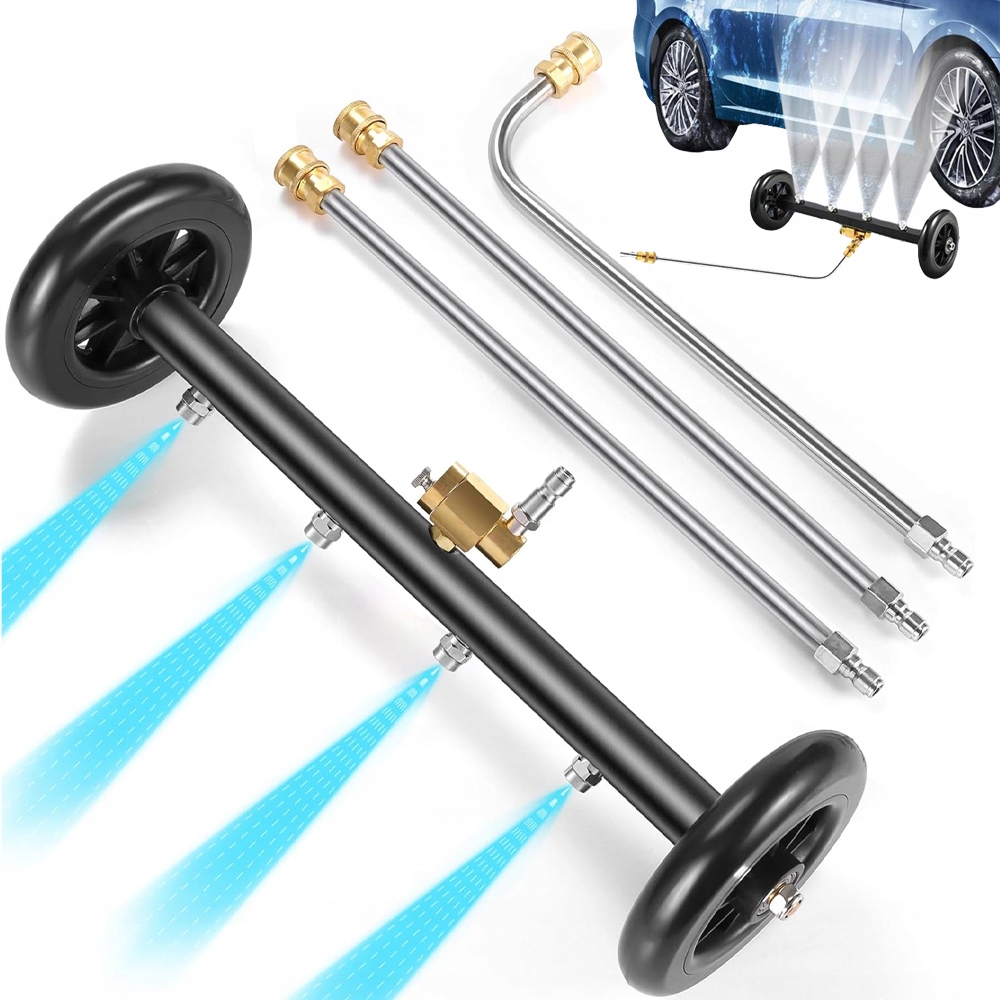 Vysokotlaký Mycí Vozík Pro Podvozky 4000 Psi 4 Trysky Otočné O 360 Stupňů