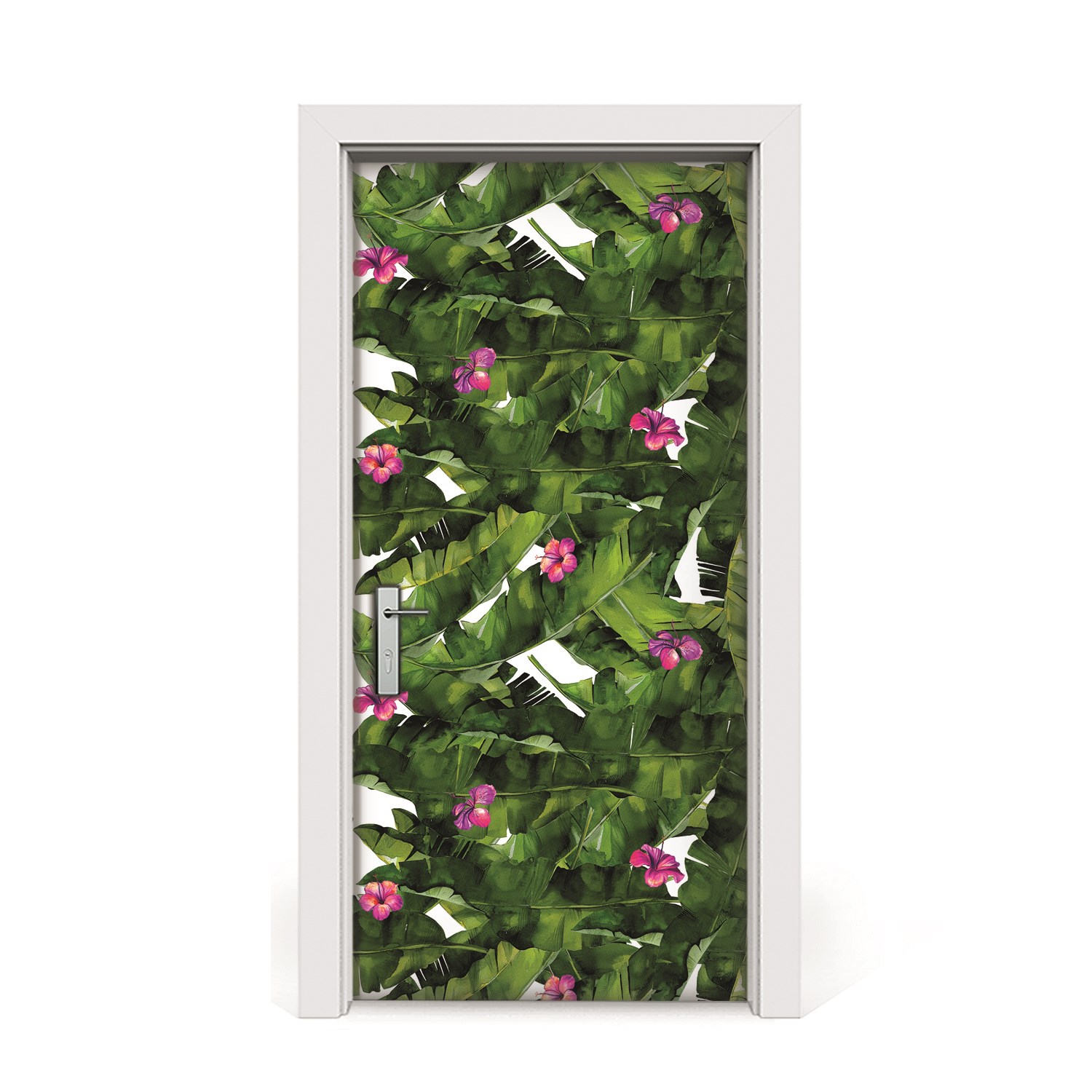 

Naklejka na drzwi okleina Hibiskus 95x205
