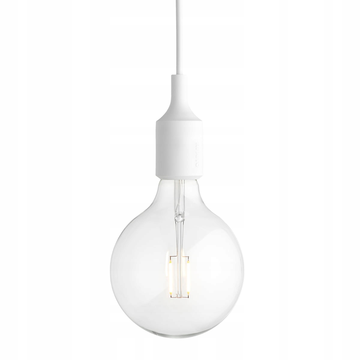 Muuto E27 Závesná lampa Led žiarovka biela