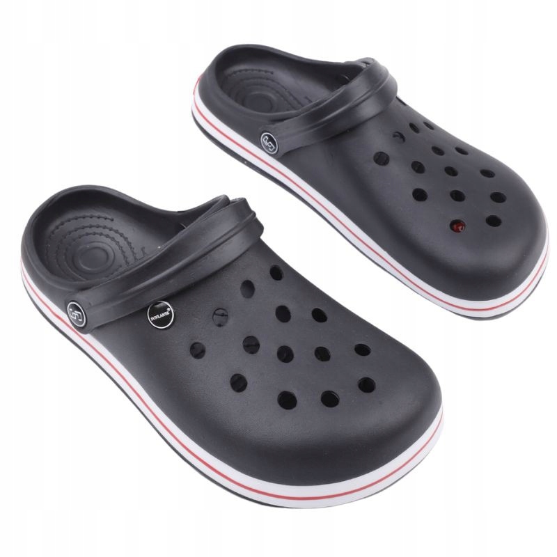 DZIECIĘCE KLAPKI KROKSY LEKKIE chodaki PIANKOWE Kod producenta H133-2BLACK/RED37