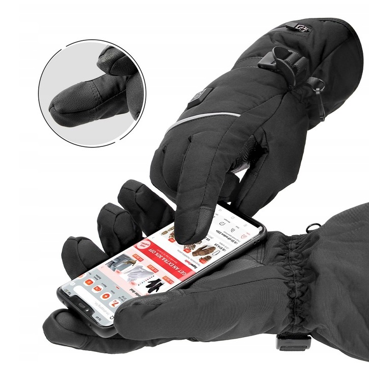 Podgrzewane Rękawiczki Wodoodporne Rękawiczki Do Jazdy Na Nartach