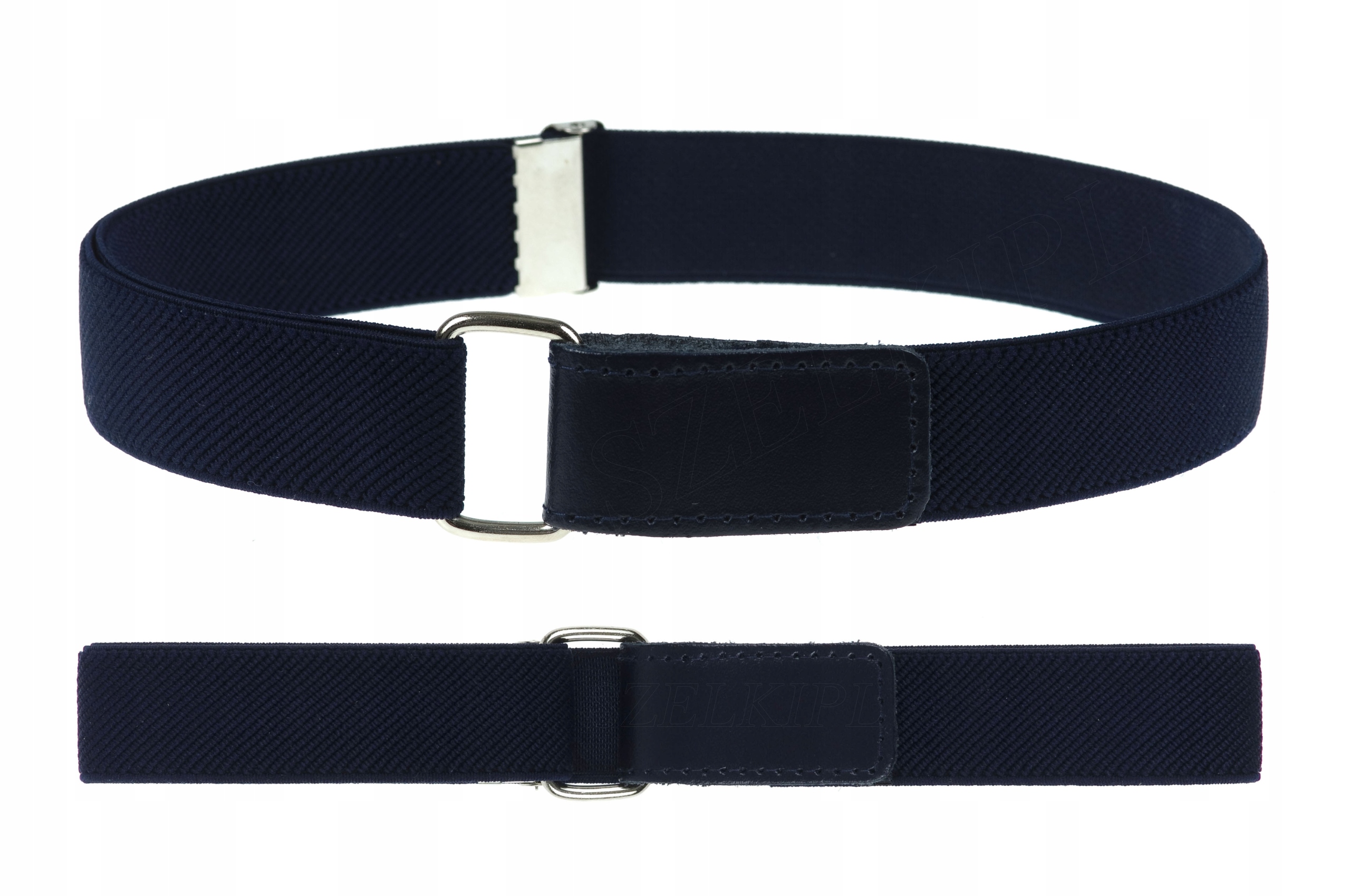 PASEK DZIECIĘCY DO SPODNI GRANATOWY 2-9 LAT NA RZEP REGULOWANY BYGONEE