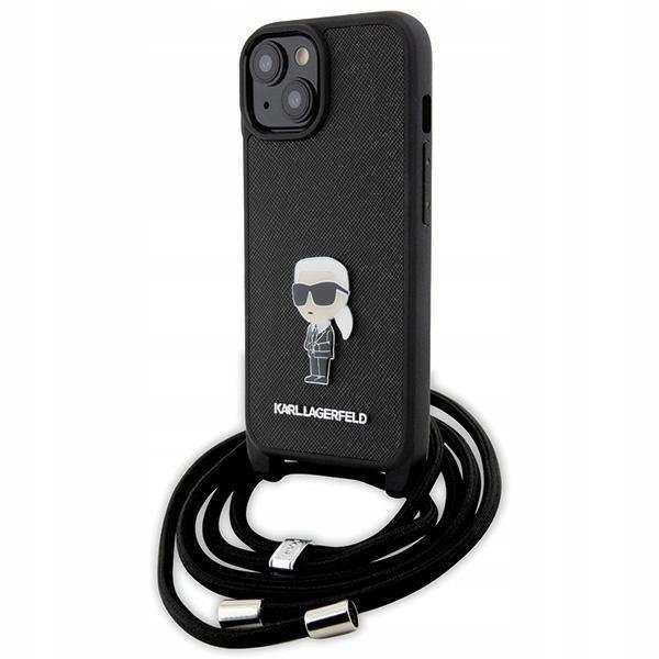 Originální Pouzdro Karl Lagerfeld na iPhone 15, černé