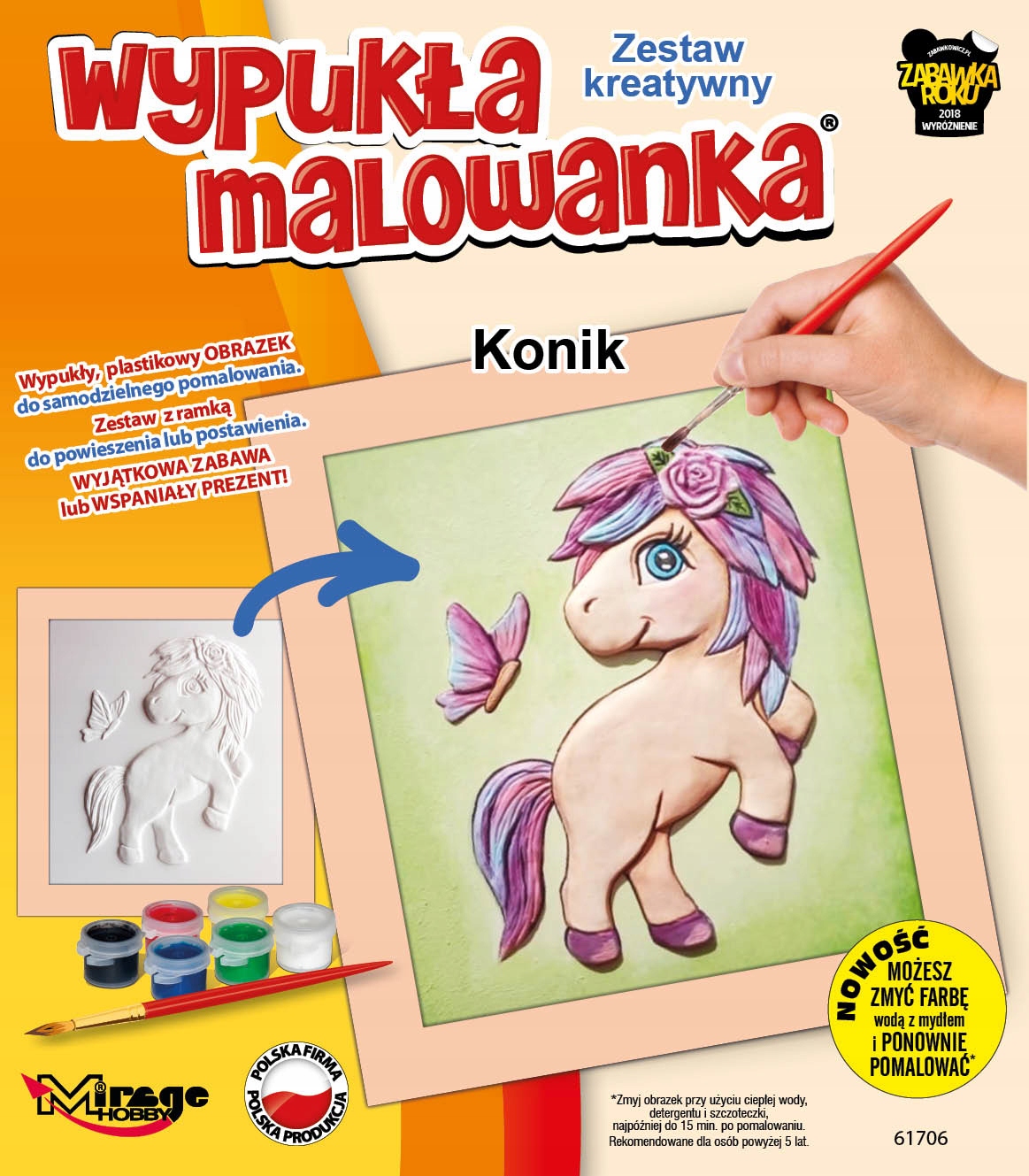 

Wypukła Malowanka Mały Konik (Zestaw Kreatywny)