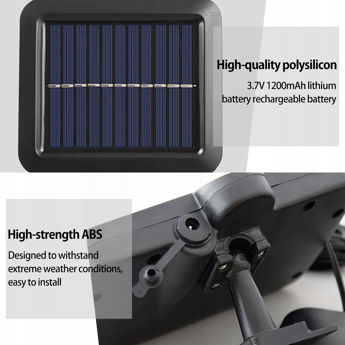 LAMPA SOLARNA LED CZUJNIK RUCHU OSOBNY PANEL COB Długość 110 mm
