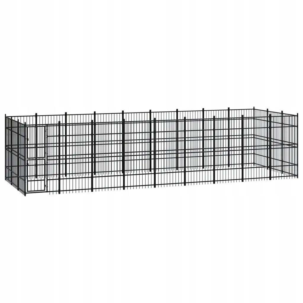 Levně Kotec venkovní pro psa, ocelová, 24,88 m²