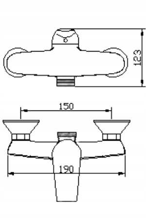 SPRCHOVÁ BATÉRIA MATNÁ ČIERNA STENA Kód výrobcu ARM-SIGMA BLACK-4