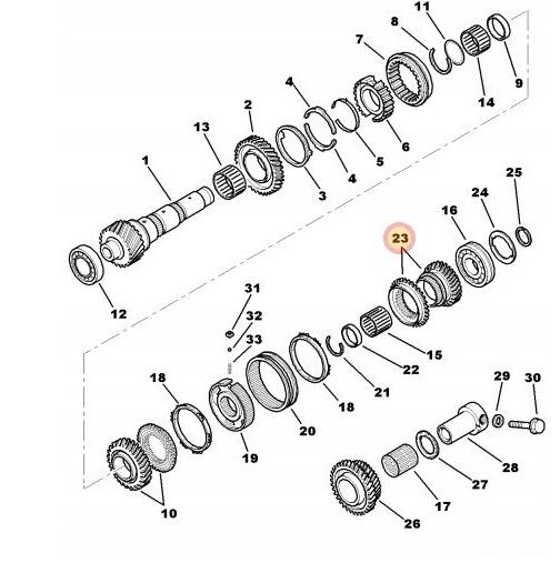 SYNCHRONIZATOR CITROEN C CROSSER Rodzaj skrzyni Automatyczna