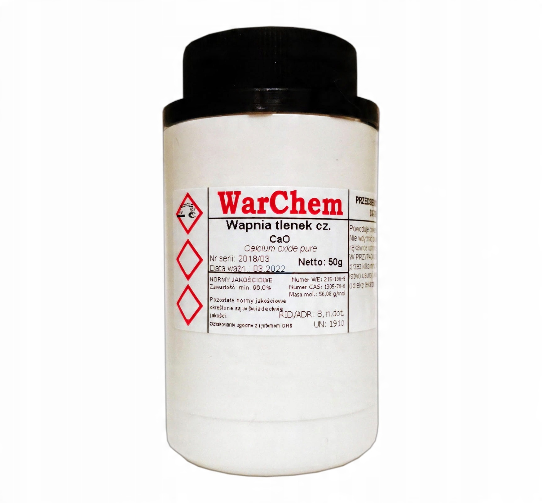 

Tlenek Wapnia czysty 50g Warchem