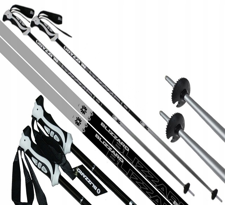Kije kijki narciarskie Blizzard Allmountain Ski Poles 115cm silver