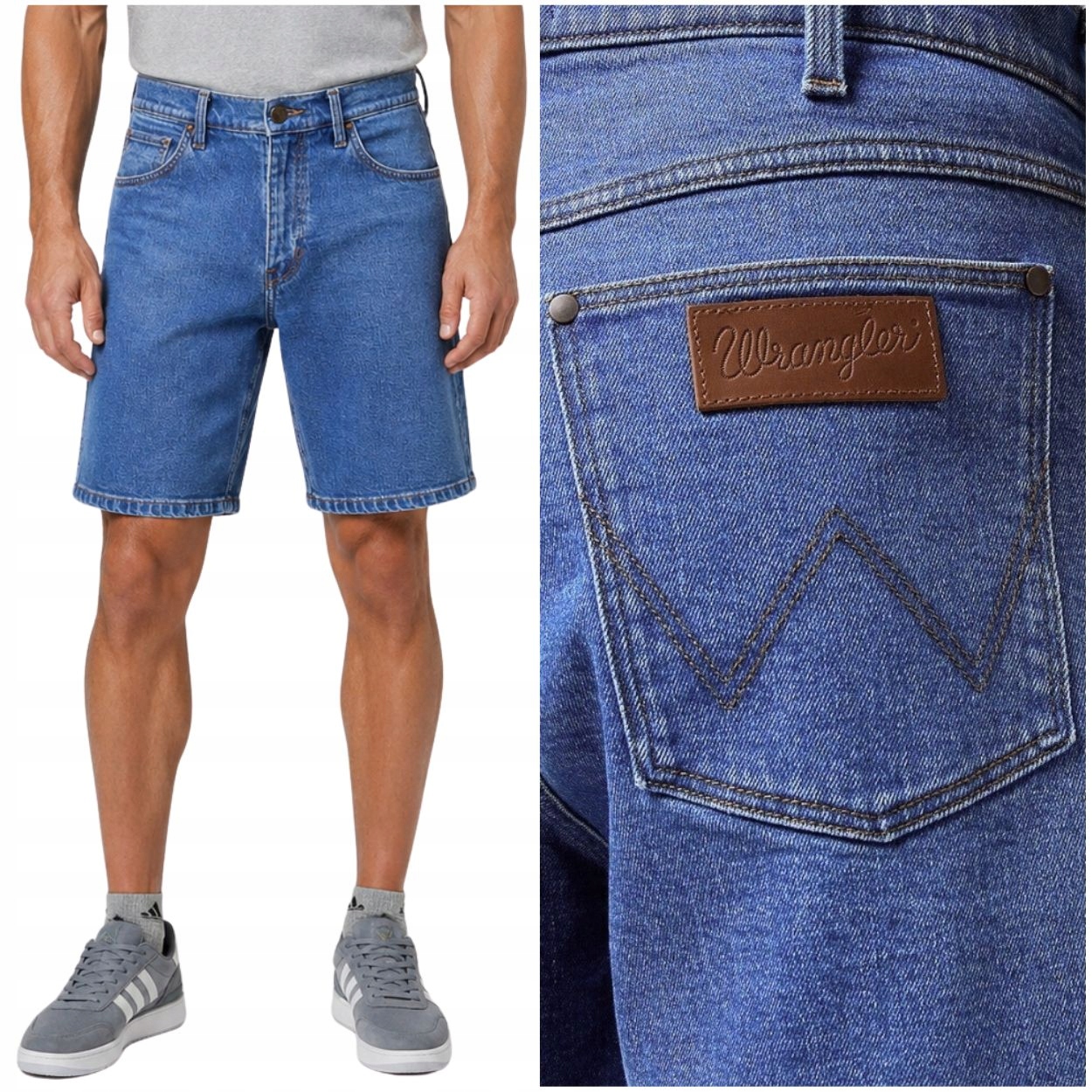 Wrangler Frontier Short Wave volné krátké kraťasy džínové šortky W32