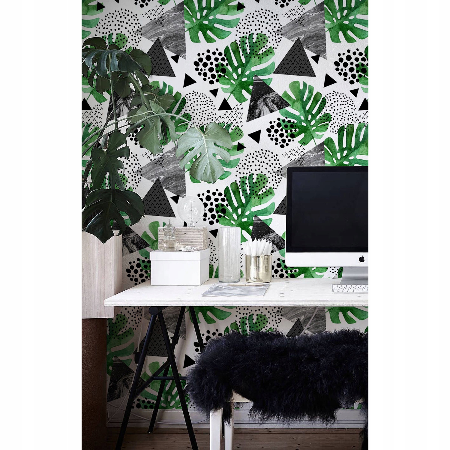 

Fototapeta Geometryczne tropikalne liście 250x250