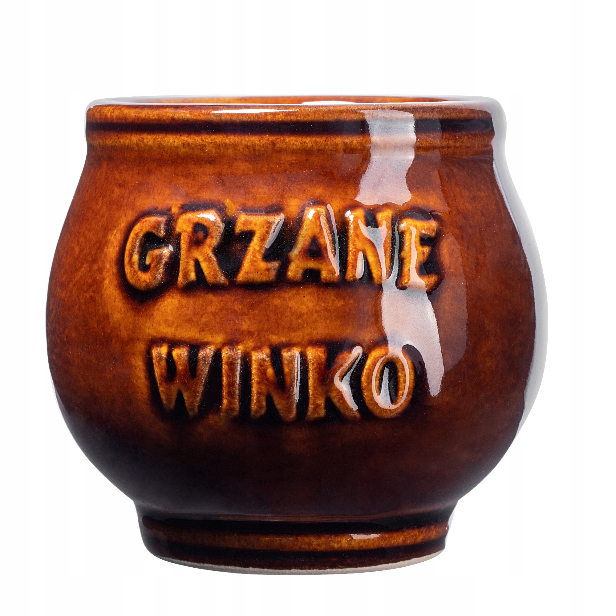 KUBEK DO GRZAŃCA GRZANEGO WINA WINO 300ml Kolor odcienie brązu i beżu