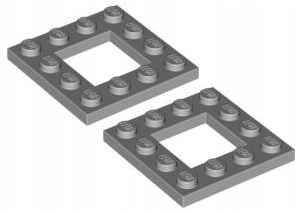 

Lego Pł/Ramka 4x4 Otwór J. Szara 64799/4612621 x2