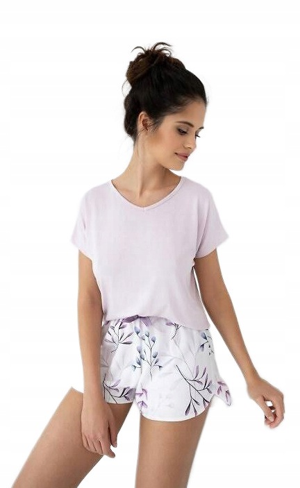Sensis Dámské Pyžamo Estera Krátký Rukáv Šortky L/40