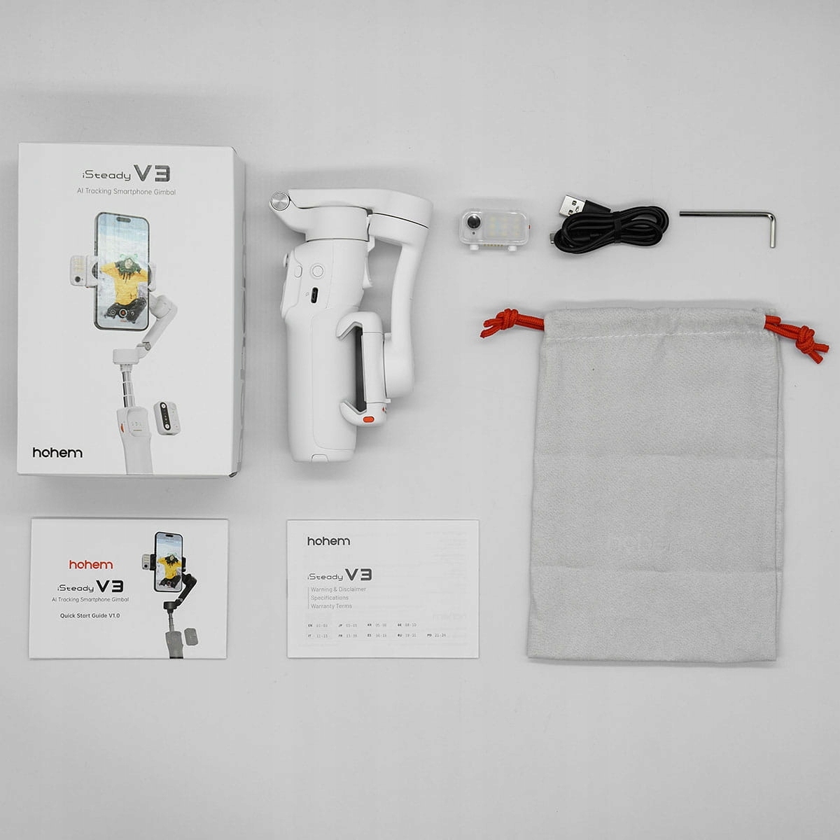 HOHEM PROFESJONALNY STABILIZATOR RĘCZNY GIMBAL DO APARATU ISTEADY V3 Stan opakowania oryginalne