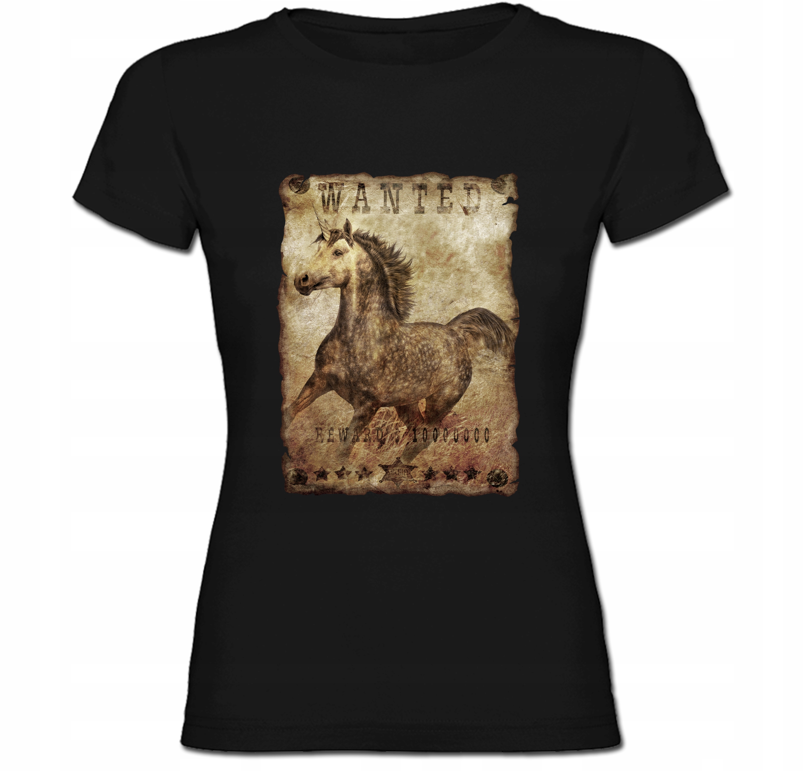 

Tshirt damski koń horse konik jednorożec L