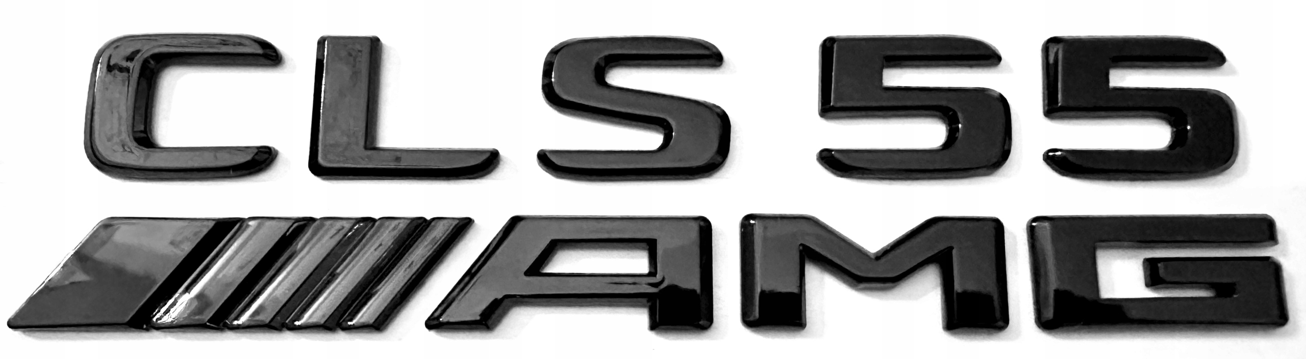 Mercedes Cls 55 Amg emblém znak logo nápis čierny