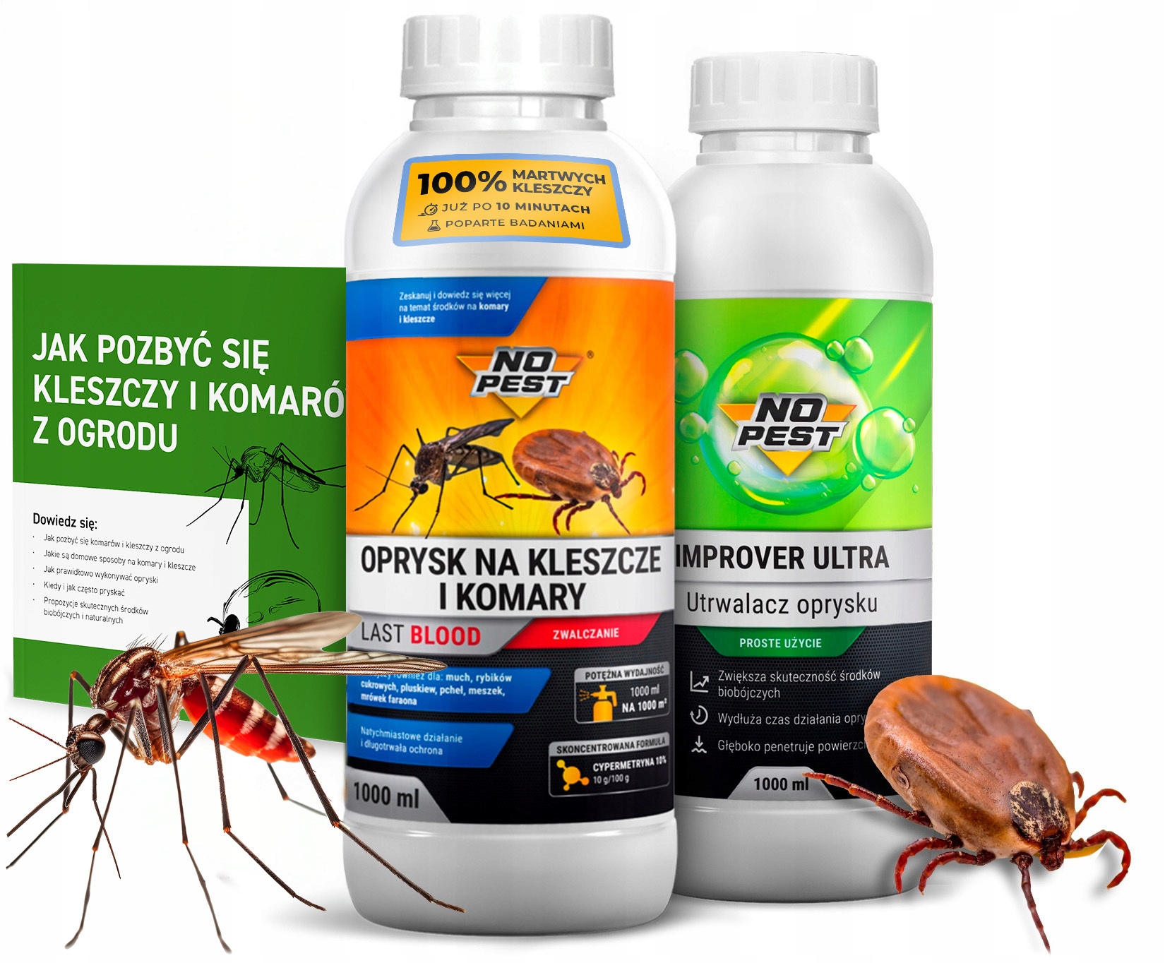 Ultra Mocny Oprysk Na Komary Kleszcze Środek Preparat 1L Utrwalacz Oprysku