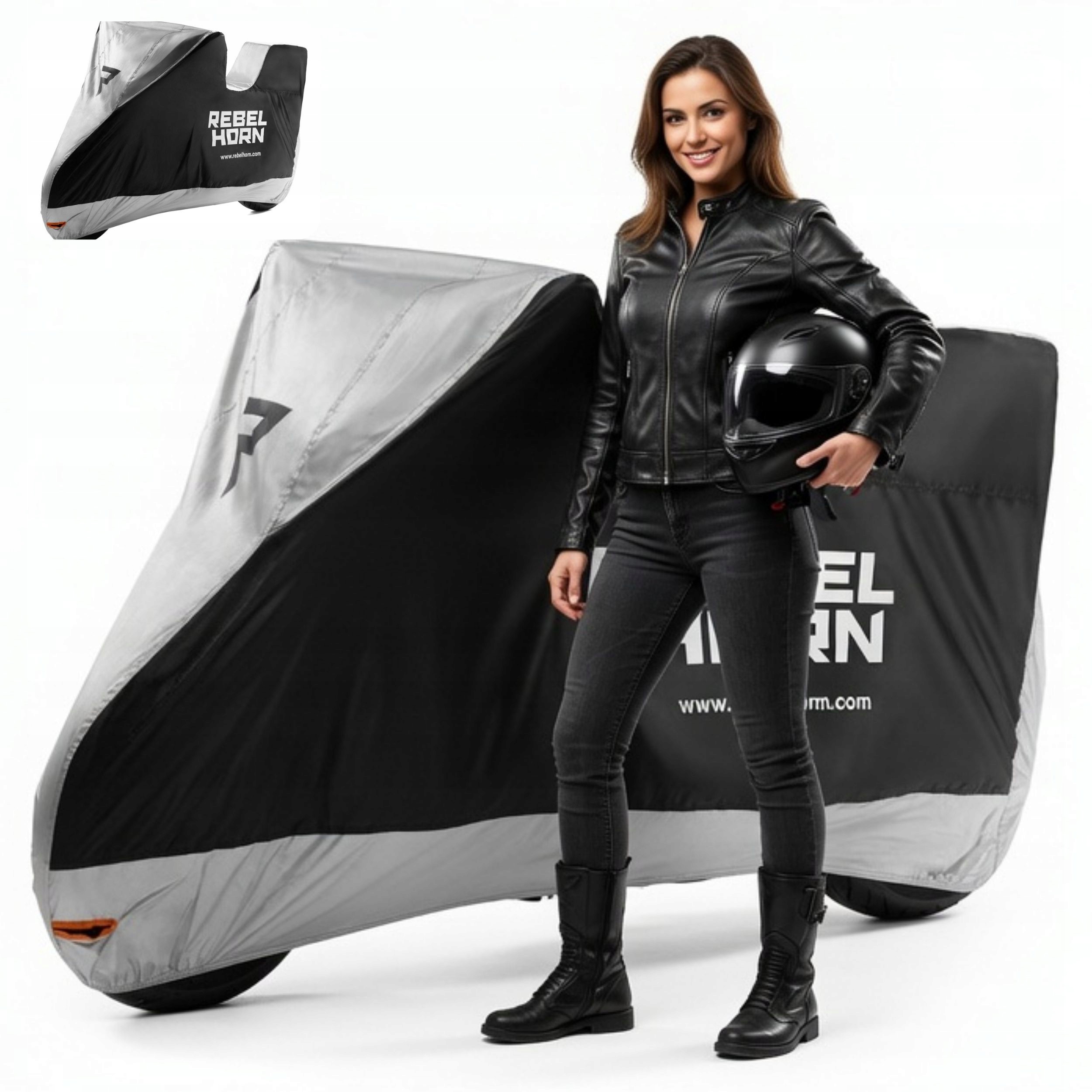 Pokrowiec Na Motocykl Motor z Kufrem Plandeka Osłona Rebelhorn Shelter XL