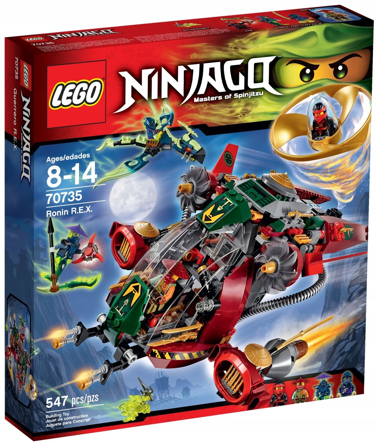 Lego Ninjago Ronin R.e.x Rex Unikát Nová Sada 70735