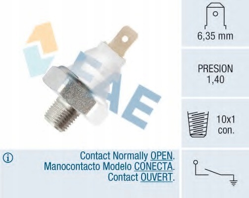 CZUJNIK CIŚNIENIA OLEJU AUDI VW Producent części FAE